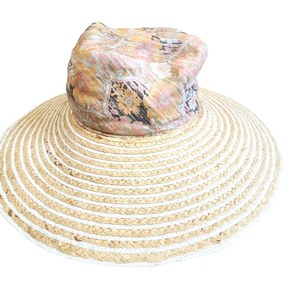 Susan Carrolan millinery Beach hat L